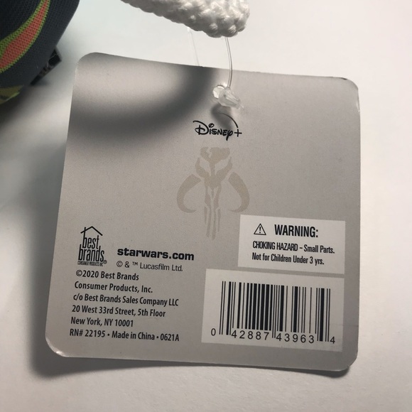 Disney Star Wars mandalorian bath pouf set of two yoda blue & mandalorian grey - Picture 4 of 5